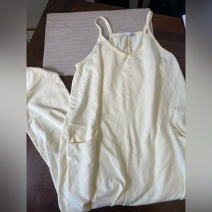 Since Then Just Women’s Yellow Sleeveless Jumpsuit  Pockets Size s